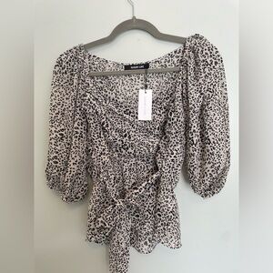 Sugar lip Leonard print top